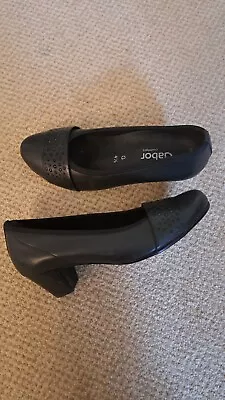 Ladies Gabor Black Leather Shoes UK 4.5G • £7.99