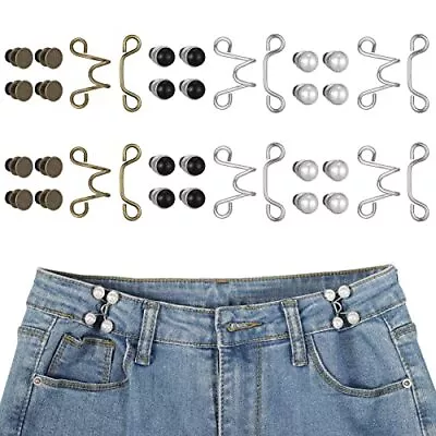  36 Pieces Pant Waist Tightener Adjustable Jean Buttons Pins For Loose Jeans  • $16.18