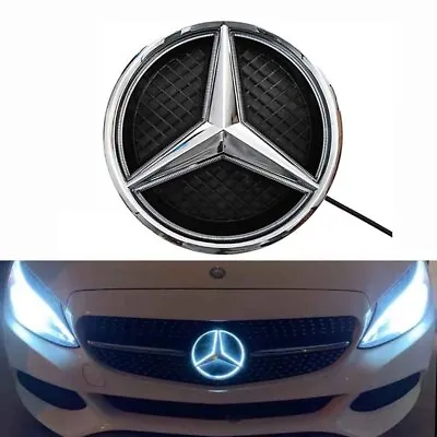 Illuminated Car LED Light Front Grille Star Logo Emblem Badge For Mercedes Benz • $30.99