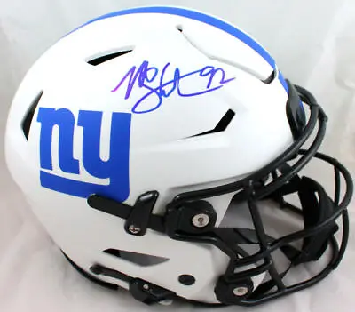 Michael Strahan Signed NY Giants F/S Lunar SpeedFlex Authentic Helmet-BAW Holo • $849