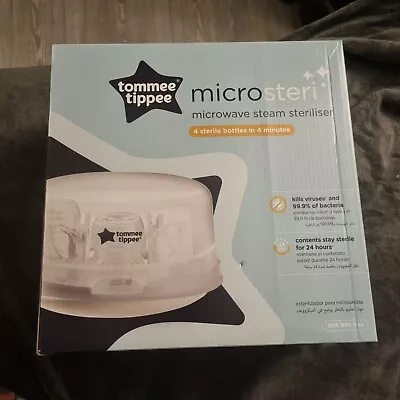 Tommee Tippee Micro-Steam Microwave Steam Steriliser Holds 4 Bottles • £25.99