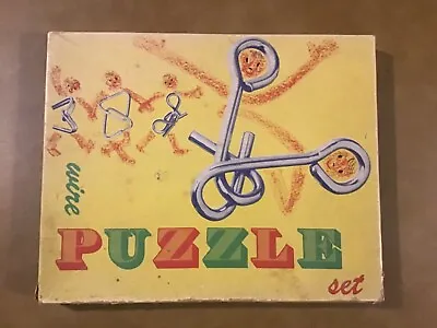 Vintage Wire Puzzle Set With Instructions • $3