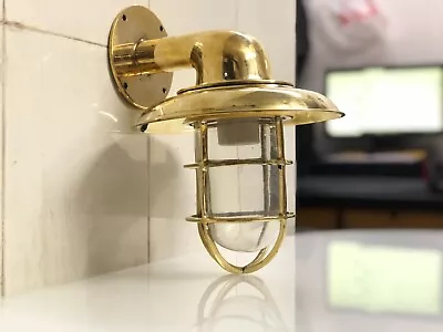 Vintage Style Home Wall Decoration Brass Swan Light With Deflector Shade • $130.81