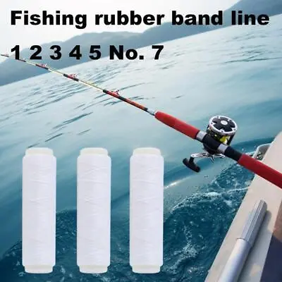 Invisible Rubber Fishing Bait Elastic Line Rubber Band Line Elastic Thread5 M8S8 • £1.96