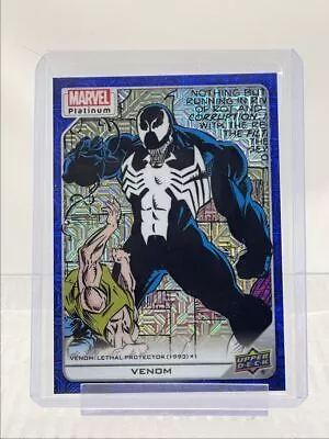 Venom 2022 Upper Deck Marvel Platinum Blue Traxx /499 Q1816 • $7