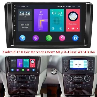 For Mercedes Benz Ml Gl Ml350 Gl320 X164 Android 12 Car Radio Stereo Gps Carplay • $151