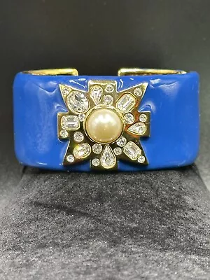 Kenneth Jay Lane's Valletta Cuff Bracelet Maltese Cross NEW • $185.75