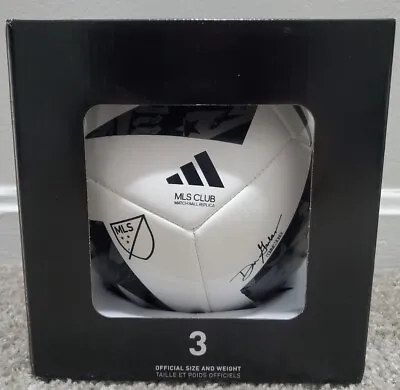 New Adidas MLS Club Soccer Ball Size 3 White / Grey / Black *NEW IN BOX* • $19.99