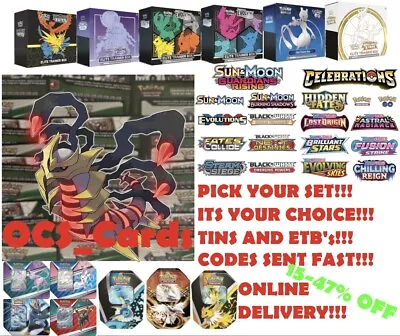 Pokemon TCG Online Code Cards - Pick Your Set! - Unused ⚡Codes Messaged FAST⚡ • $0.99