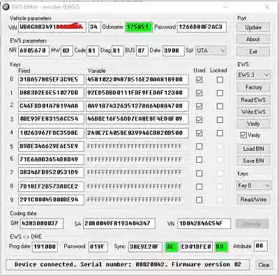 BMW CAS EWS ECU Editors AND SYNC READ ISN • $29