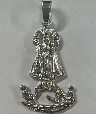 Caridad Del Cobre Medal Charm Pendent Silver 925 • $39.99