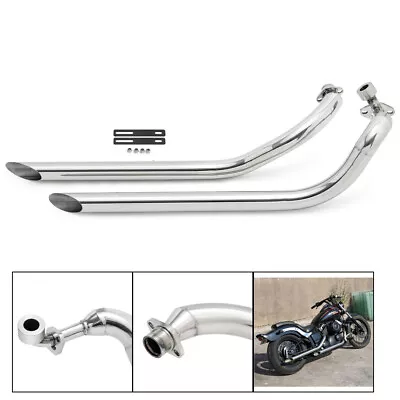 $255.91 • Buy Polish Exhaust Pipe Silencer For YAMAHA VStar Dragstar 650 XVS650 Custom Classic