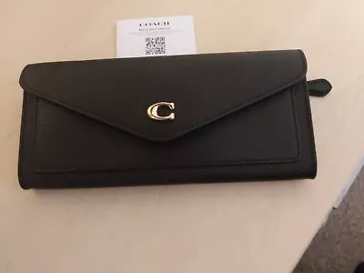 £35 • Buy Coach Black Leather Slim Wallet