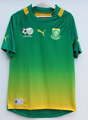 £34.99 • Buy SOUTH AFRICA 2012 Football Shirt Short Sleeve Away Green Puma Mens Medium M