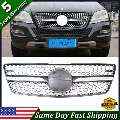 Diamond Style Grill Grille For Mercedes W164 ML320 ML350 ML450 ML500 2009-2011 • $66.21