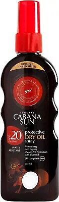 Cabana Sun CABANA Deep Tanning Dry Oil Spray SPF20-100 Ml CABD20.100 • £7.99