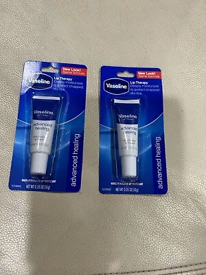 TWO Vaseline Lip Therapy Advanced  Healing  0.35 Oz. (New Look) • $10