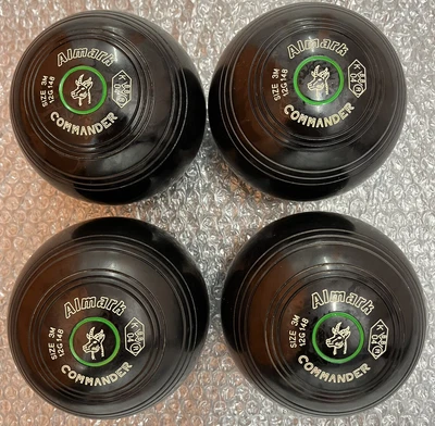£73.99 • Buy Almark Commander Set Of 4 Lawn Bowls Size 3M 12G 148
