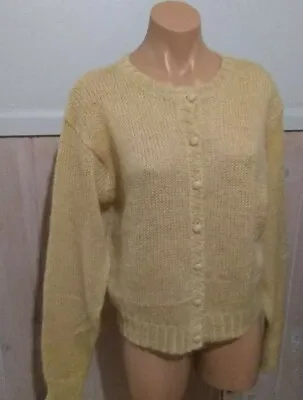 Vintage Cardigan (50% Mohair) Soft - Cape Isle Knitters • $28.99