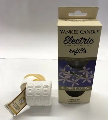 Yankee Candle Uk Electric Plug In Unit And 2 Scent Refills Midnight Jasmine New • £19