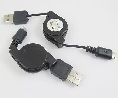5 Sets Retractable USB Male To Micro 5 Pin Male USB Charge Data Transfer Cables • $4.78