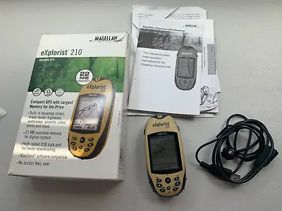 Magellan EXplorist 210 Handheld GPS Unit Waterproof Hiking Geocache Portable • $29.95