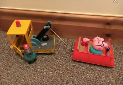 Peppa Pig Danny Dogs Toy Pick Up Truck And Peppa’s Car • £25