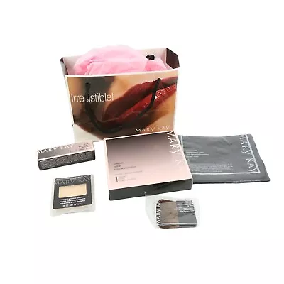 New Mary Kay Compact Powder Brush Cover Lip Gloss Mineral Shimmer Powder Set • $29.95