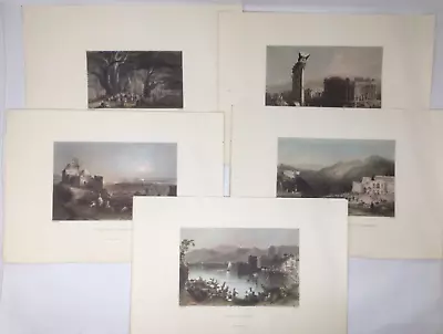 5 X W H Bartlett Prints Of Lebanon 1980 Reprints • $18.95