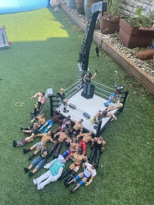 £29.95 • Buy WWE Wrestling Ring And Figures Bundle. X 20 Figures