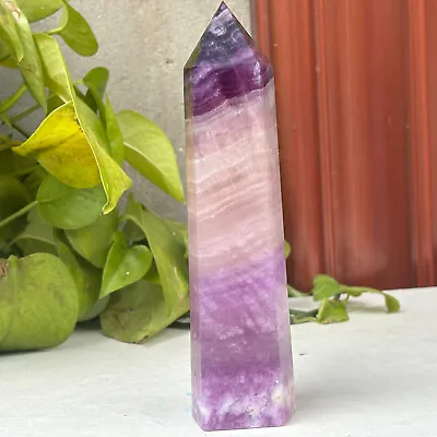 621g Natural Beautiful Rainbow Fluorite Crystal Obelisk Quartz Healing Obelisk • $0.64