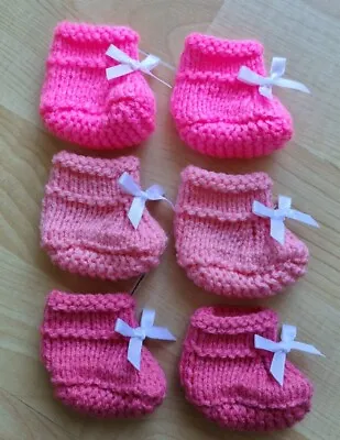 £4.49 • Buy Set Of 3 Pairs RIBBON BOOTEES 14 Inch Baby Doll/My First Baby Annabell (5)