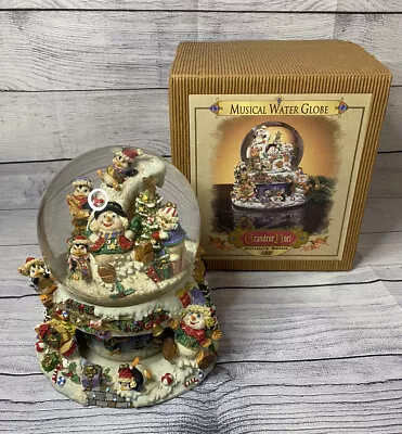 Musical Water Globe Grandeur Noel Collector's Edition 1999 Snowmen- Christmas • $35