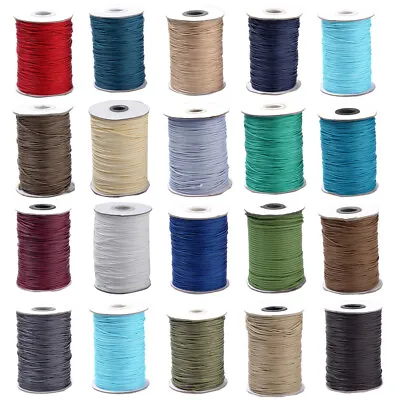 80m/roll Braided Korean Waxed Polyester Cords Beading String Craft Threads 0.8mm • $7.99