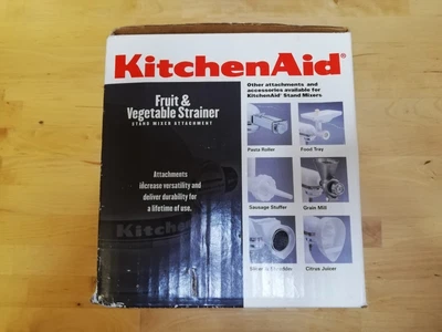 £90 • Buy Kitchenaid Stand Mixer Attachement Fruit Vegetable Strainer Grinder