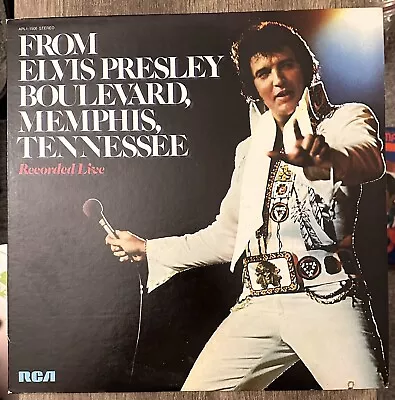 LP From ELVIS PRESLEY Boulevard Memphis Tennessee 1976 RCA • $11.95