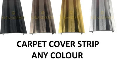 £6.76 • Buy Carpet Cover Strip Doorbars - Any Colour Trim - Quality Metal Threshold Profile