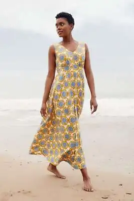 Seasalt Women's Dress - Yellow Polmanter Jersey Dress - Regular - Sunflower Coll • £38.46