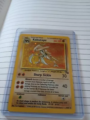 Holographic Kabutops Pokemon Card No.9/62 Rare • $19.99