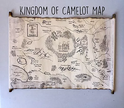 Kingdom Of Camelot Map Merlin On BBC Map King Arthur Map Of Camelot Merlin Map • $34.99