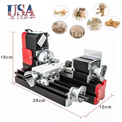 Multifunction Miniature Metal Motorized DIY Mini Lathe Machine Tool 20000rev/min • $138.99