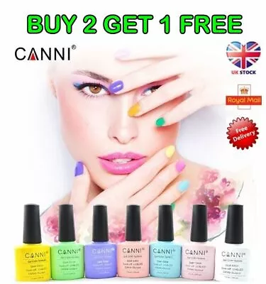 £3.95 • Buy CANNI NAIL GEL POLISH UV LED Soak Off COLOUR BASE TOP COAT PREMIUM Varnish UK