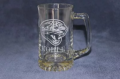 Pottery Barn NFL Glass Beer Mug JACKSONVILLE JAGUARS NWT  KOHLE  Free Shipping • $24.99
