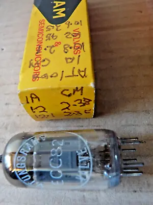 Tungsram By Mullard  ECC82 12AU7 Code B7F1   NOS Valve Tube AT1000 Tester JAN22B • £25