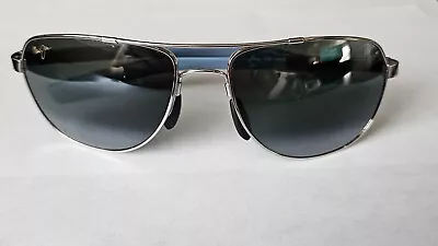 Maui Jim Guardrails 327-17 Silver Blue / Light Blue Frame Polarized Sunglasses • $52