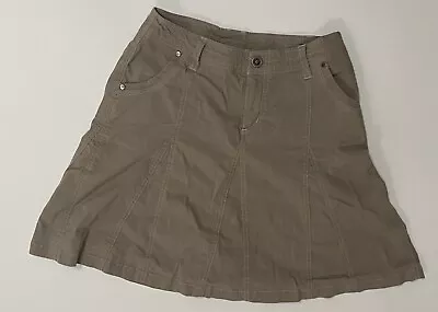 Kuhl Women's Size 2 Light Khaki Vintage Patina Dye Unlined Skirt Waist 28  • $32.99