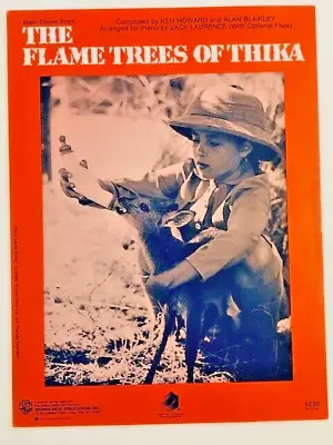 1980 TV THEME Sheet Music HAYLEY Mills FLAME TREES OF THIKA Piano W/opt Flute • $16.95