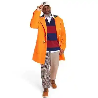 Rowing Blazers X Target Men's Orange Duffle Coat Crest M Medium Duffel Overcoat • $99.88