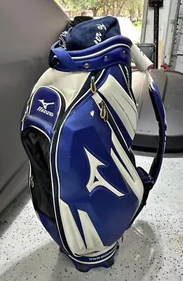 Mizuno Tour Staff Bag (White-Blue)- 6 Way Divider- Tour Staff Bag • $175