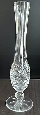 Vintage Signed WATERFORD Crystal 9 1/4 Inch Tall FLOWER BUD VASE • $14.99